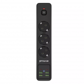 Proove Power Strip P-03 (3 розетки + 4 USB + 2 Type-C) 2М, Black