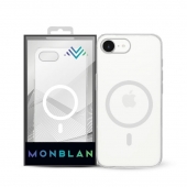 Monblan Magnetic Crystal Series Case for iPhone 16e / 17e, Transparent