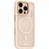 Blueo BL057 Frosted Heat Dissipation Anti-Slip Stand Magnetic Series for iPhone 16 Pro, Gold