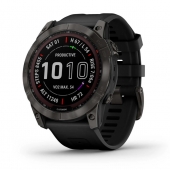 Garmin Fenix 7X Sapphire Solar Carbon Gray DLC Titanium with Black Band (010-02541-10/11/34)