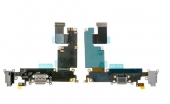 Шлейф із роз'ємом зарядки, навушників та мікрофоном (Charger flat cable connector with HF) iPhone 6 Plus Grey/White