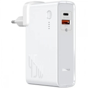 Baseus Power Station GaN 2-in-1 QC 10000 mAh 45W, White (PPNLD-C02)