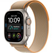 Apple Watch Ultra 4 Natural Titanium Case with Sand Trail Loop - M/L (MJAQ4)