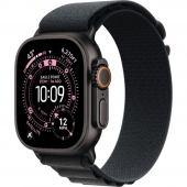 Apple Watch Ultra 3 GPS + LTE, 49mm Black Titanium Case with Black Alpine Loop - Medium (MF0V4)