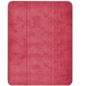 Comma Leather Case for iPad Pro 12.9 5th Gen M1 | iPad Pro 12.9 6th Gen 2022 M2, Red 
