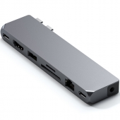 Satechi Aluminum USB-C Pro Hub Max Adapter, Space Gray (ST-UCPHMXM)