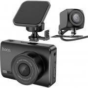 HOCO DV3 Driving Recorder with Display (dual-channel), Black