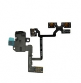 Шлейф аудіо роз'єму iPhone 4 чорний