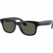 Ray-Ban Meta Wayfarer Shiny Black Frame Green Lenses (RW4006 601/71 50-22)