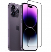 Soneex Pro Full Silk Screen + Anti Static 0.26mm 2.5D Glass for iPhone 14 Pro, Black