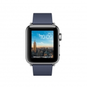Часы Apple Watch Series 2 38mm Stainless Steel Case with Midnight Blue Modern Buckle - Medium (MNP92)