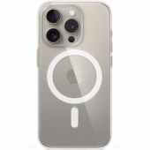 Monblan Magnetic Crystal Series Case for iPhone 15 Pro, Transparent