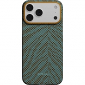 Pitaka Edge Ultra-Slim Case Breath of Veins Dive Green for iPhone 17 Pro (BV1703P)
