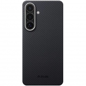 Pitaka Edge Ultra-Slim Case Classic Twill 600D Black/Grey for Samsung Galaxy S26 (KS2601)