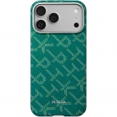Pitaka Ultra-Slim Case Monogram Green/Gold for iPhone 17 Pro Max (KI1701PTKP)