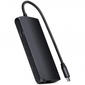 Satechi USB-C Multiport Adapter 8K with Ethernet V3, Midnight (ST-P8KED)