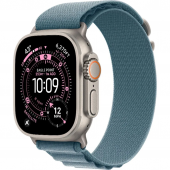 Apple Watch Ultra 3 GPS + Cellular 49mm Natural Tit. Case w. Light Blue Alpine Loop - Large (MEWP4)