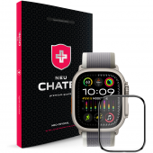 NEU Chatel Corning Gorilla HD Glass Protector for Apple Watch Ultra 49mm, Black