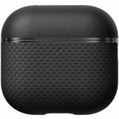 Pitaka Aramid Fiber Magnetic Case Plain Black/Grey for Airpods 4th Gen (APM2404)