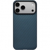 Pitaka Ultra-Slim Twill Blue/Grey for iPhone 17 Pro Max (KI1706BPM)