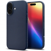 Spigen Liquid Air Case for iPhone 17, Navy Blue (ACS10370)