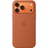 Apple Silicone Case with MagSafe + Sensor Button for iPhone 17 Pro Max, Terra Cotta (HC)